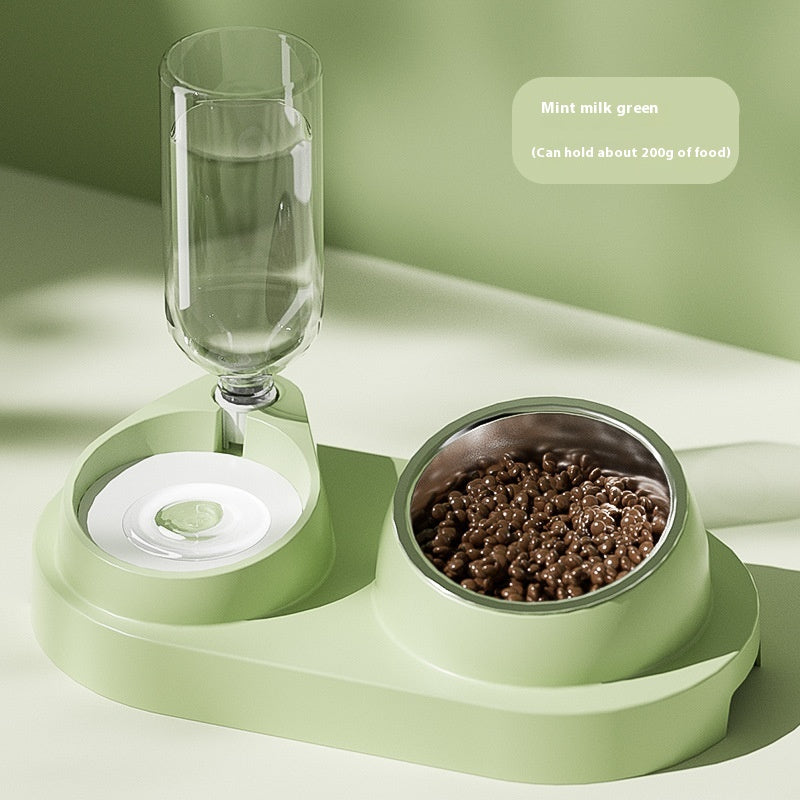 Automatic Drinking Water Oblique Mouthed Cat Bowl