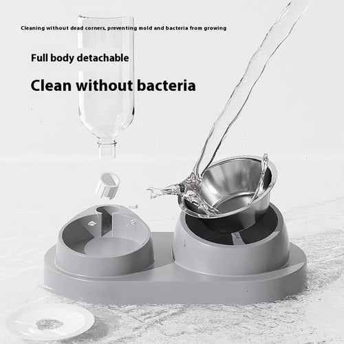 Automatic Drinking Water Oblique Mouthed Cat Bowl