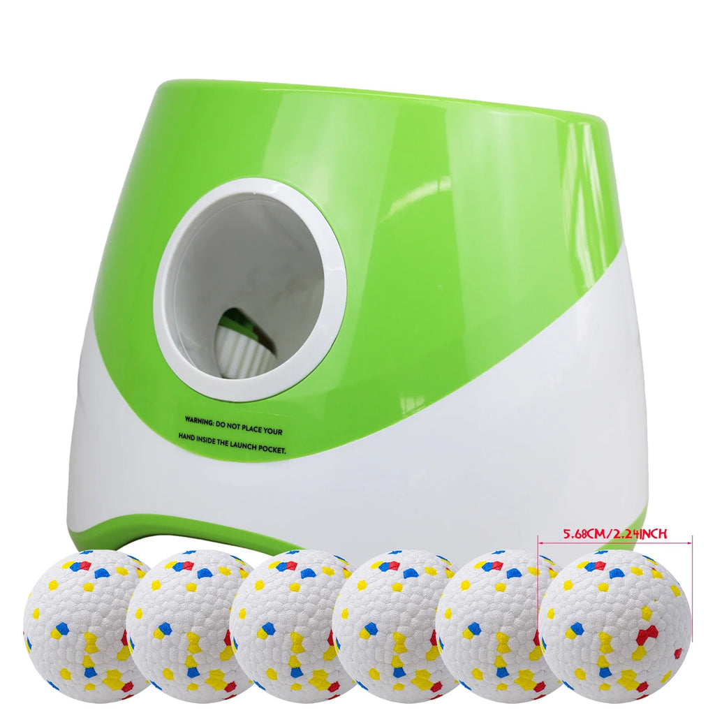 Automatic Dog Tennis Ball Launcher – Rechargeable Interactive Ball Throwing Machine for Small & Medium Dogs